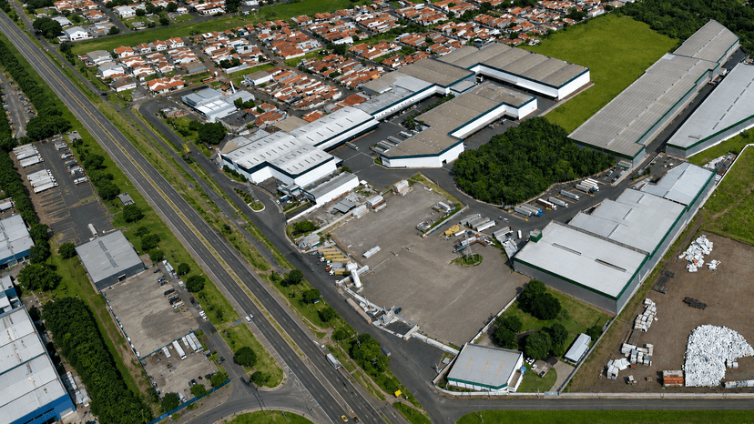 Vista aérea do Centro Logístico de Rio Claro