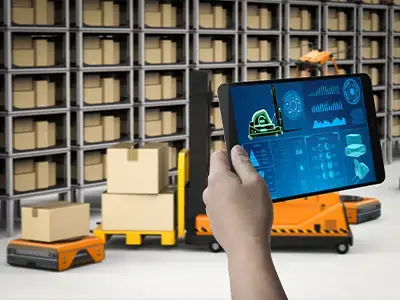 Inteligencia artificial em galpao